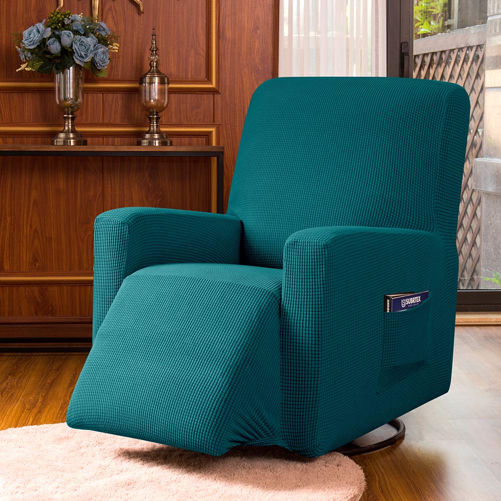 Macauley Plaid Recliner Slipcover With Pockets