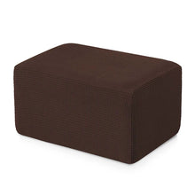 Load image into Gallery viewer, Aubrie Plaid Stretch Ottoman Slipcover

