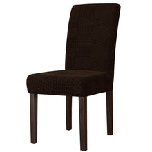 Load image into Gallery viewer, Chester Rustic Jacquard Stretch Dining Chair Slipcover

