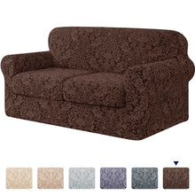 Load image into Gallery viewer, Barry Grayish Jacquard Stretch Sofa Cover

