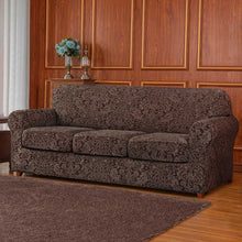 将图片加载到图库查看器，Barry Grayish Jacquard Stretch Sofa Cover
