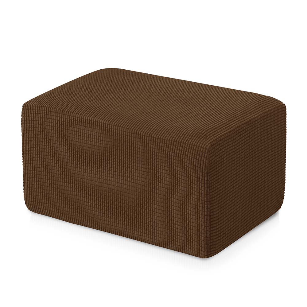 Aubrie Plaid Stretch Ottoman Slipcover