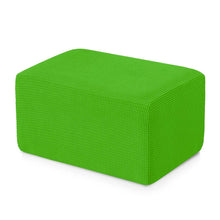 Load image into Gallery viewer, Aubrie Plaid Stretch Ottoman Slipcover
