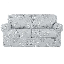 将图片加载到图库查看器，Gemma Modern Damask Jacquard Stretch Sofa Cover
