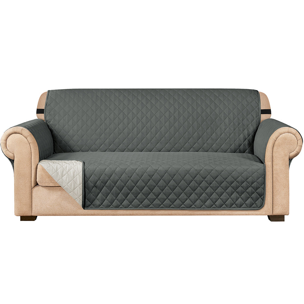 Connor Reversible Sofa Slipcover With Pockets