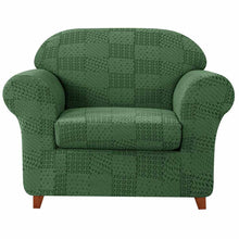 将图片加载到图库查看器，Leanne Mid-Century Jacquard Stretch Sofa Slipcover
