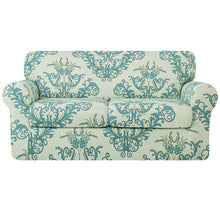 Load image into Gallery viewer, Gemma Modern Damask Jacquard Stretch Sofa Cover
