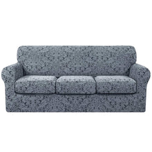 将图片加载到图库查看器，Barry Grayish Jacquard Stretch Sofa Cover
