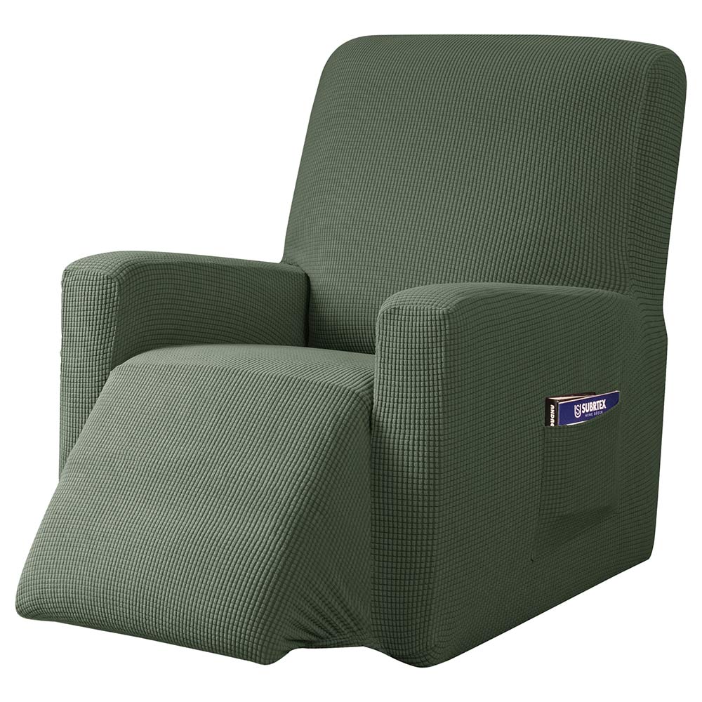 Macauley Plaid Recliner Slipcover With Pockets