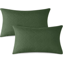Load image into Gallery viewer, Rhombus Pattern Decorative Square Pillow Cover (Set of 2)
