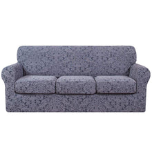将图片加载到图库查看器，Barry Grayish Jacquard Stretch Sofa Cover
