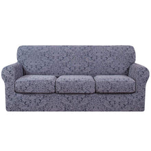 Load image into Gallery viewer, Barry Grayish Jacquard Stretch Sofa Cover
