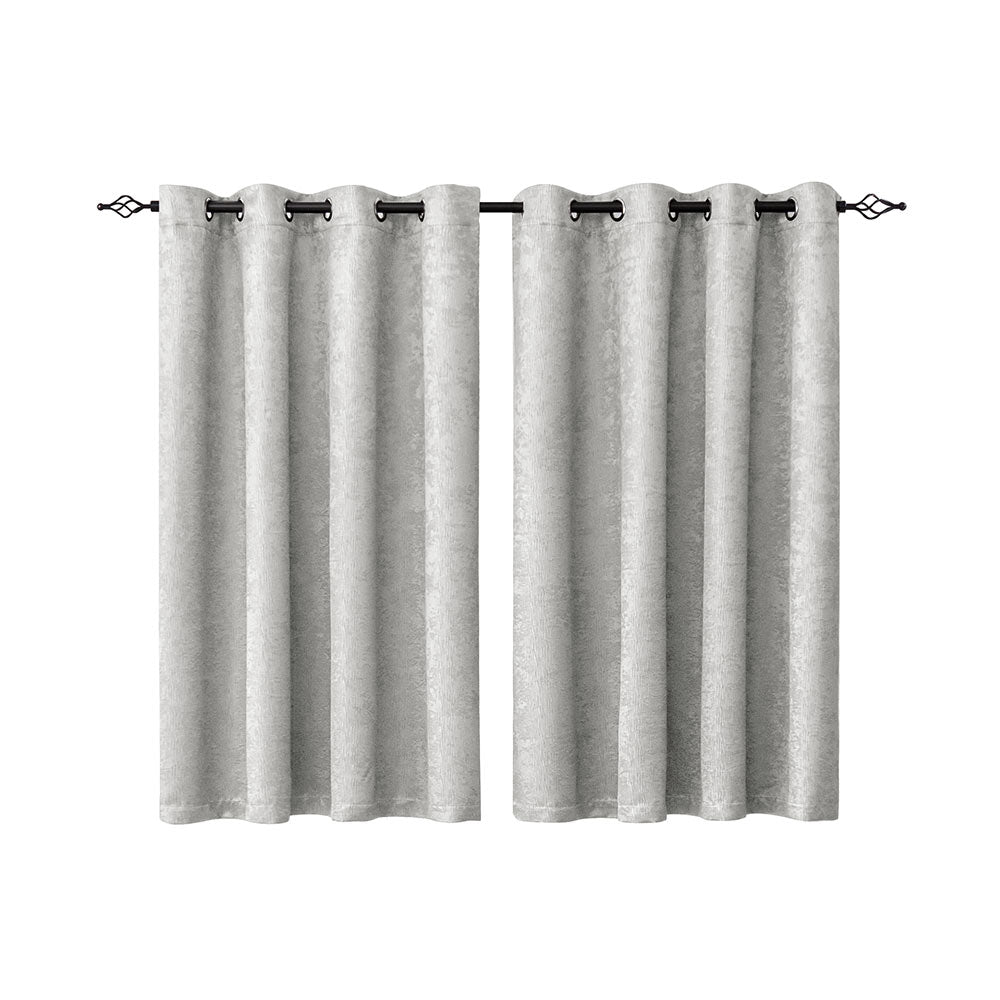 Emboss Thermal Grommet Curtain Panel（2 PANELS SET）