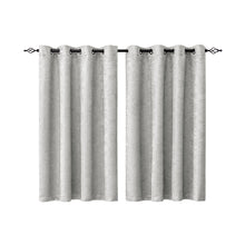 Load image into Gallery viewer, Emboss Thermal Grommet Curtain Panel（2 PANELS SET）
