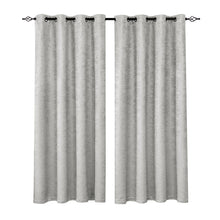 Load image into Gallery viewer, Emboss Thermal Grommet Curtain Panel（2 PANELS SET）

