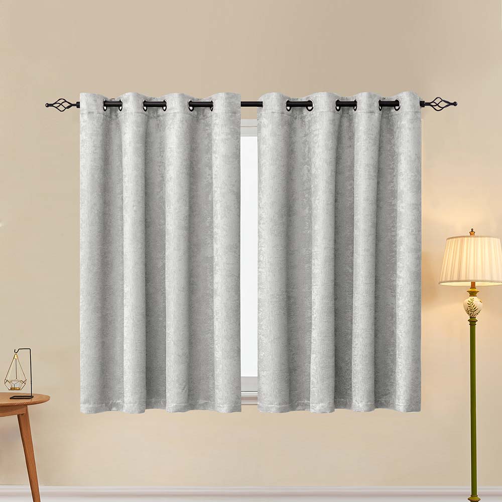 Emboss Thermal Grommet Curtain Panel（2 PANELS SET）