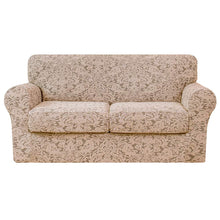 将图片加载到图库查看器，Barry Grayish Jacquard Stretch Sofa Cover
