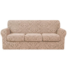 将图片加载到图库查看器，Barry Grayish Jacquard Stretch Sofa Cover
