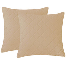 Load image into Gallery viewer, Reversible Quilted Decorated Pillow Covers (Set of 2)
