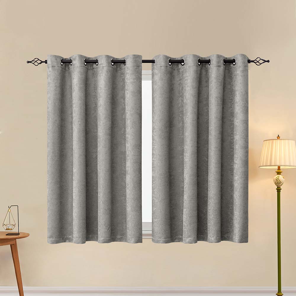 Emboss Thermal Grommet Curtain Panel（2 PANELS SET）