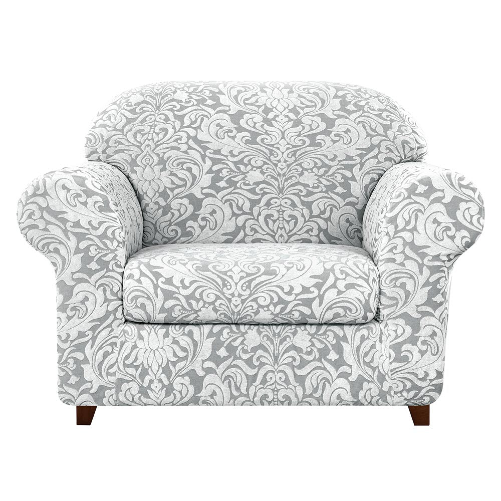 Noam Jacquard Stretch Sofa Slipcover