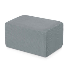 Load image into Gallery viewer, Aubrie Plaid Stretch Ottoman Slipcover
