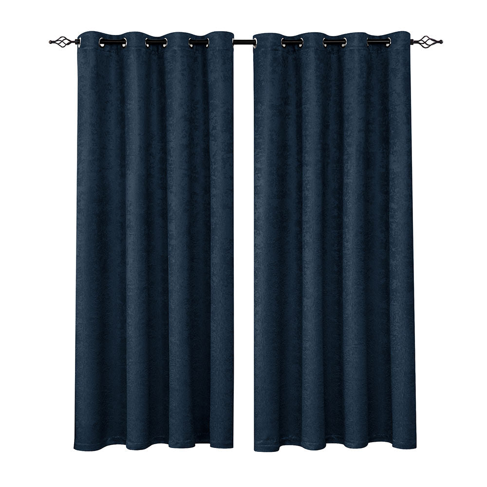 Emboss Thermal Grommet Curtain Panel（2 PANELS SET）