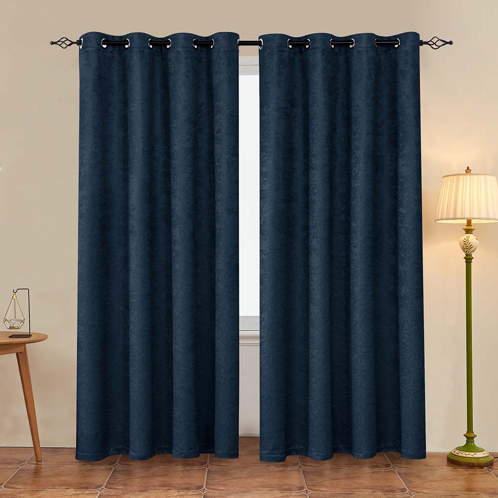 Emboss Thermal Grommet Curtain Panel（2 PANELS SET）