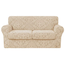 将图片加载到图库查看器，Barry Grayish Jacquard Stretch Sofa Cover
