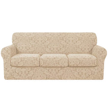将图片加载到图库查看器，Barry Grayish Jacquard Stretch Sofa Cover
