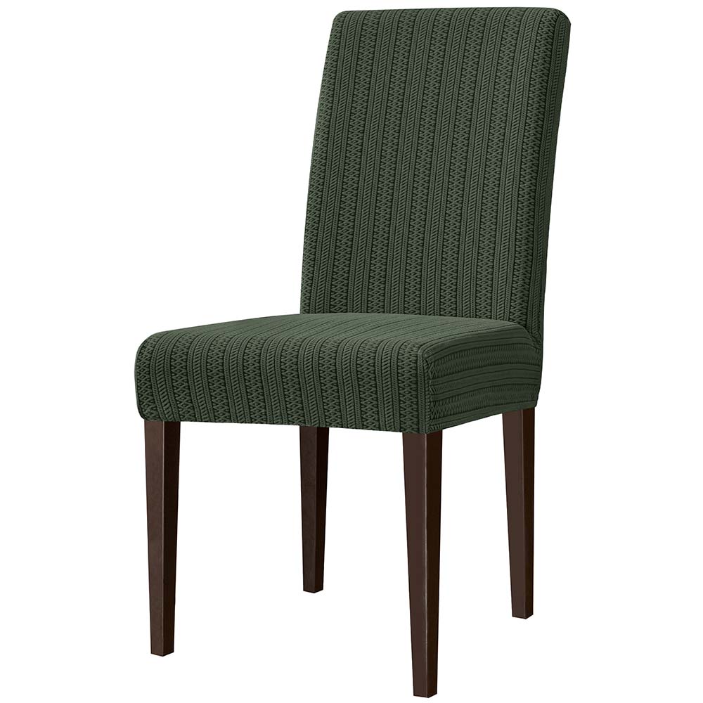 Norman Vintage Knit & Stripes Dining Chair Cover