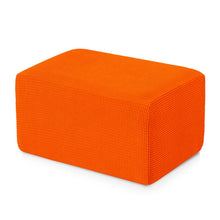 Load image into Gallery viewer, Aubrie Plaid Stretch Ottoman Slipcover
