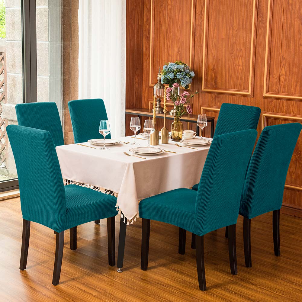 Lebovic Retro Plaid Dining Chair Slipcovers