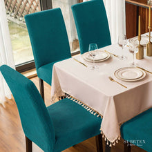 Load image into Gallery viewer, Lebovic Retro Plaid Dining Chair Slipcovers
