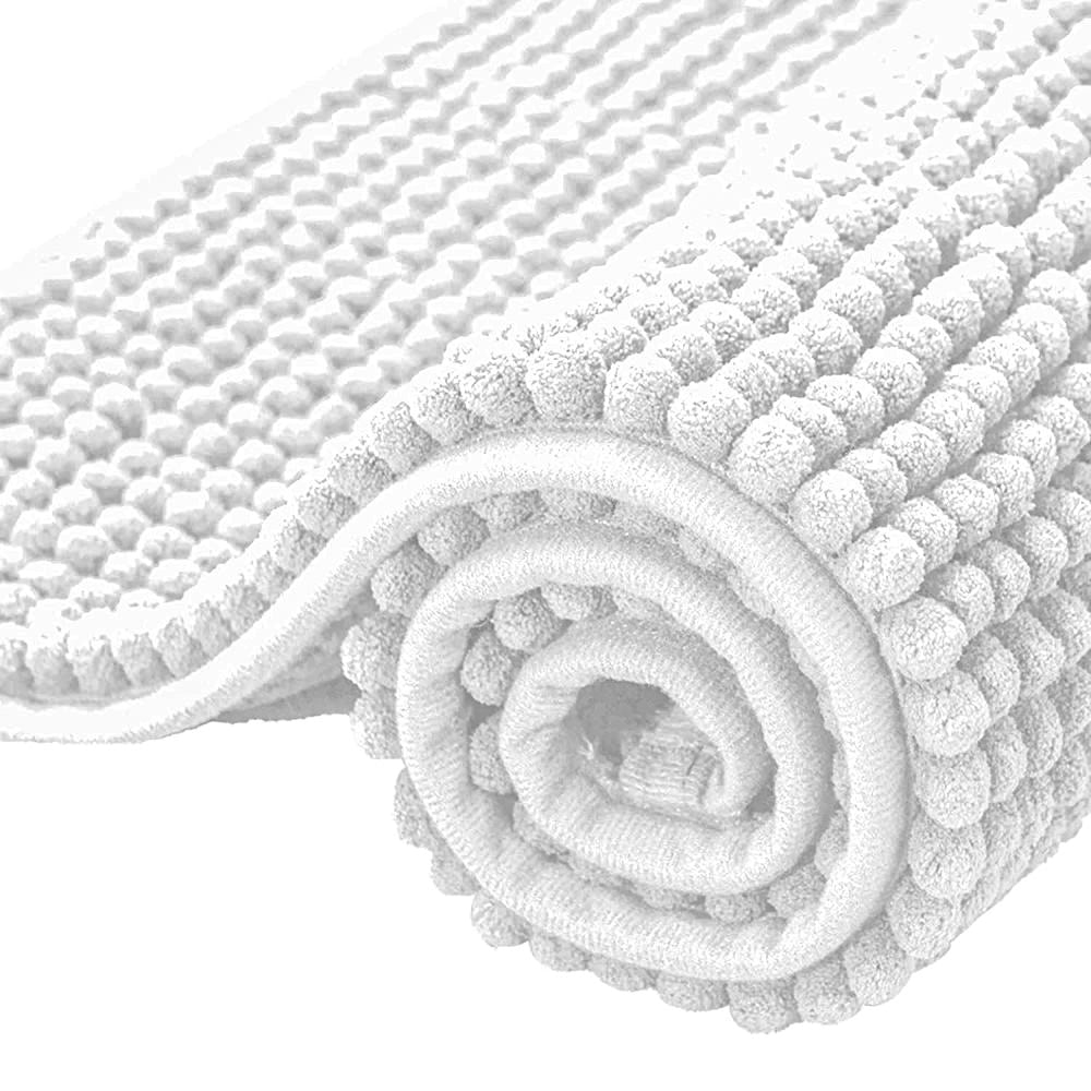 Subrtex Super Soft Absorbent Braided Bathroom Mats Chenille Bath