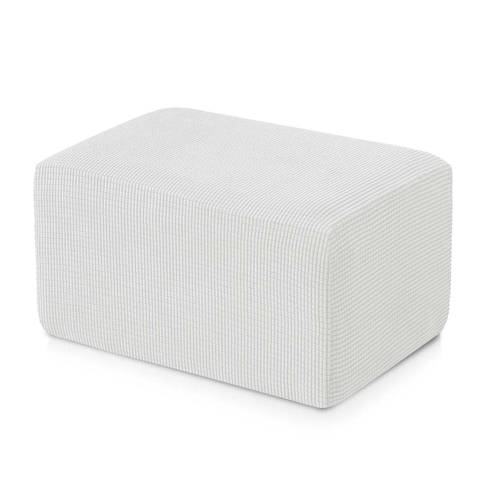 Aubrie Plaid Stretch Ottoman Slipcover