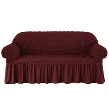 将图片加载到图库查看器，Kourtney Skirt Style Stretch Sofa Slipcover

