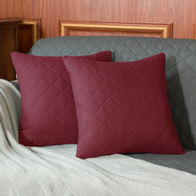 Load image into Gallery viewer, Reversible Quilted Decorated Pillow Covers (Set of 2)
