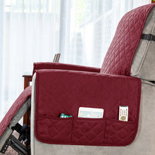 将图片加载到图库查看器，Wynford Reversible Recliner Sofa Slipcover W/ Pockets
