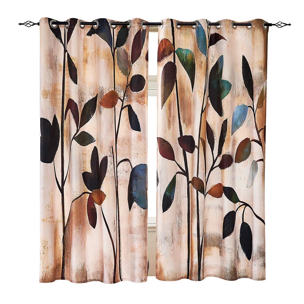 2-Piece Printed Curtain Panel