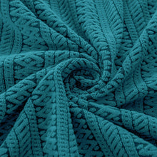 将图片加载到图库查看器，Maurice Retro Knit &amp; Stripes Stretch Sofa Cover

