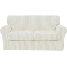 Load image into Gallery viewer, Maurice Retro Knit &amp; Stripes Stretch Sofa Cover

