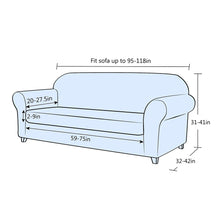 Load image into Gallery viewer, Arnold Plaid Stretch Sofa Slipcover
