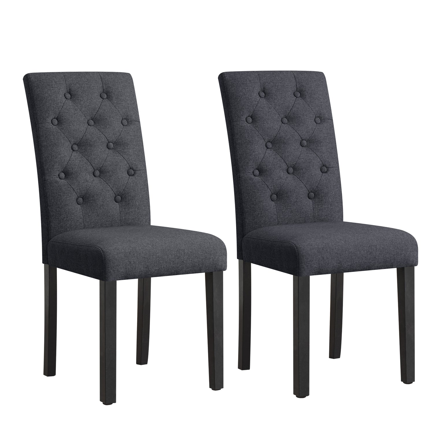 Elegant Linen Padded Parsons Dining Chairs