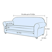 Load image into Gallery viewer, Arnold Plaid Stretch Sofa Slipcover
