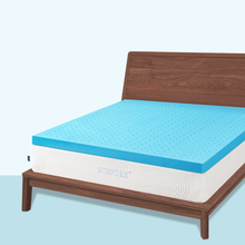 将图片加载到图库查看器，Organic Gel-Infused Foam Mattress Topper

